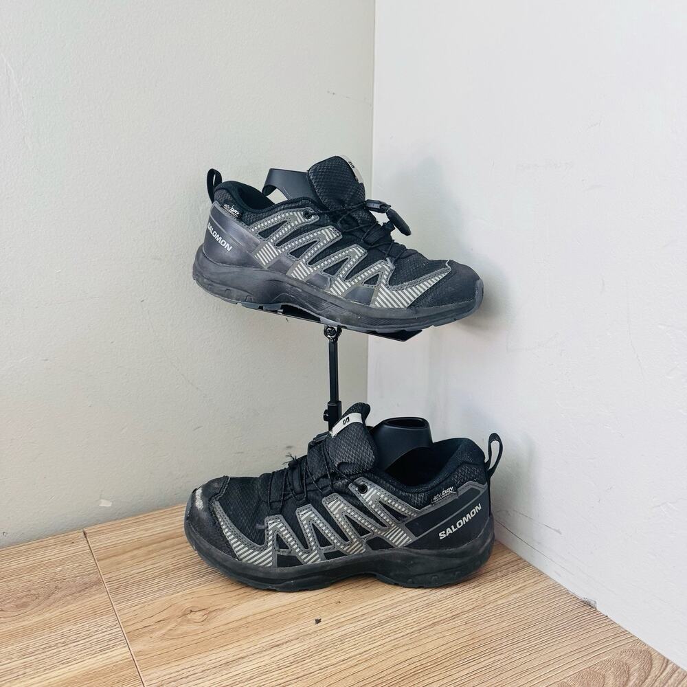 Salomon Kids' XA Pro V8 Waterproof hiking shoes in black Size 3